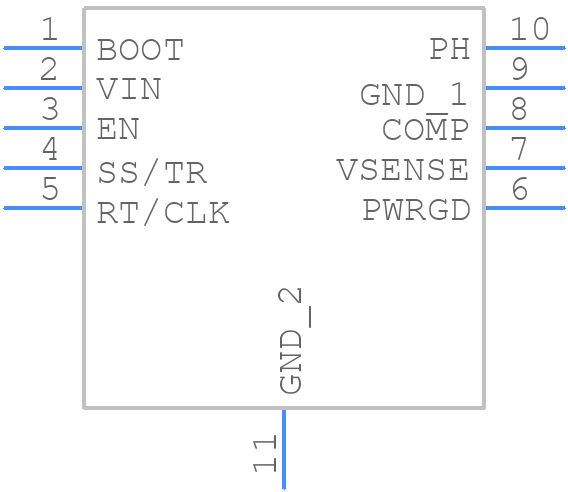 V62/14617-01XE - Texas Instruments - PCB symbol