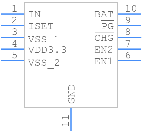 BQ25046DQCT - Texas Instruments - PCB symbol