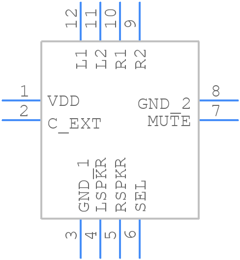 FSA2275AUMX - onsemi - PCB symbol