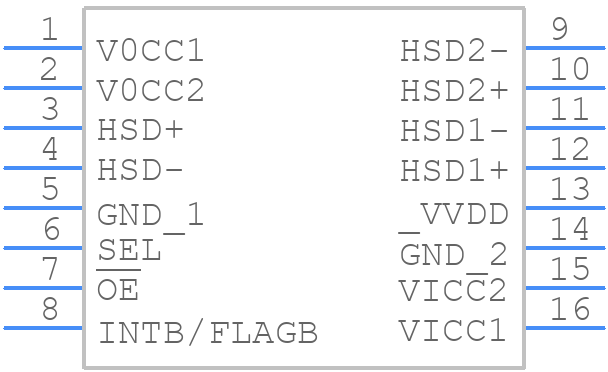 FUSB252UMX - onsemi - PCB symbol