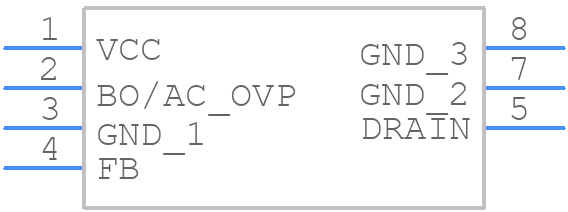 NCP1077AAP100G - onsemi - PCB symbol