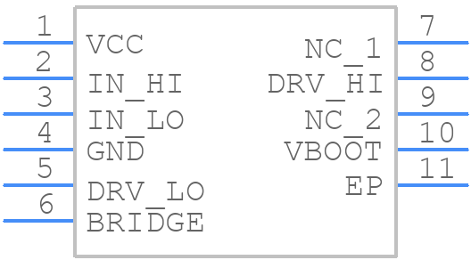 NCP5106BMNTWG - onsemi - PCB symbol