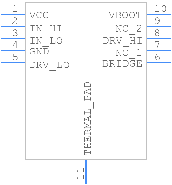 NCP5109AMNTWG - onsemi - PCB symbol