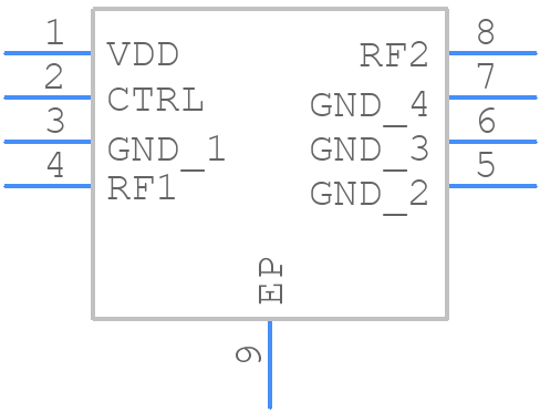 ADG901SCPZ-EP - Analog Devices - PCB symbol