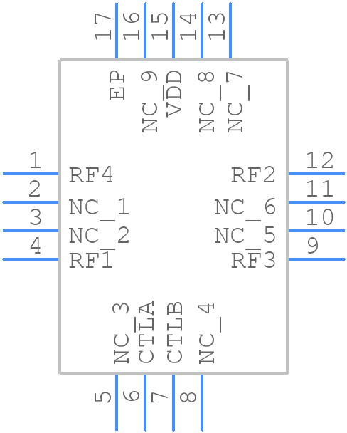 HMC427ALP3E - Analog Devices - PCB symbol