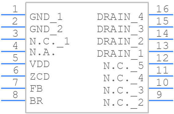 VIPER25HDTR - STMicroelectronics - PCB symbol