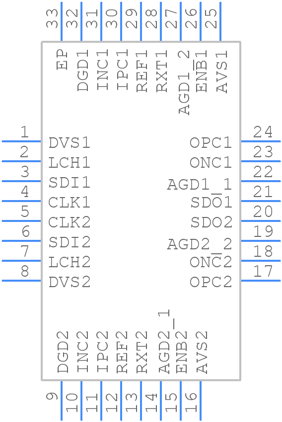 AD8372ACPZ-R7 - Analog Devices - PCB symbol