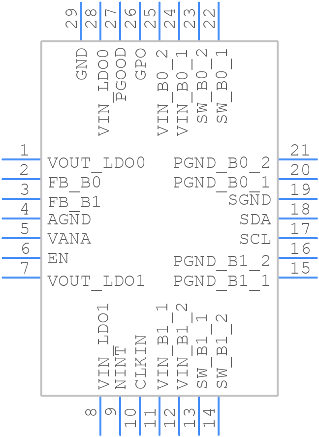 LP873347RHDT - Texas Instruments - PCB symbol