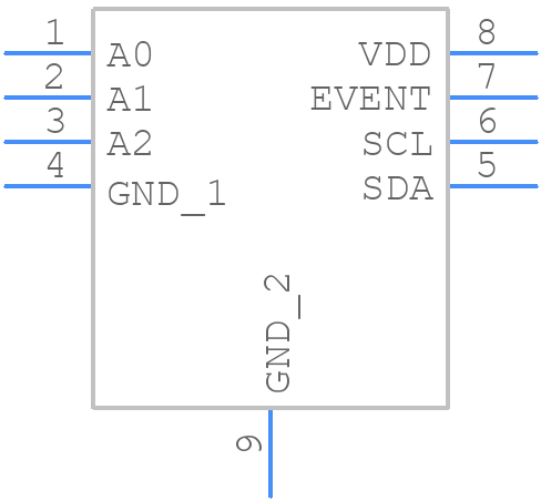 MCP9844T-BE/MNY - Microchip - PCB symbol