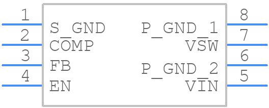 MIC3172YN - Microchip - PCB symbol