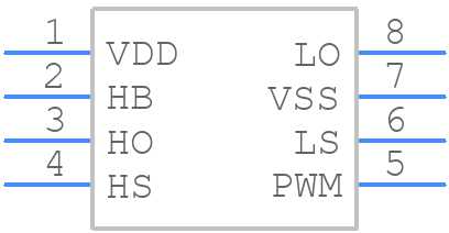 MIC4102YM - Microchip - PCB symbol