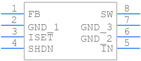 MIC4682YM - Microchip - PCB symbol