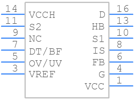 LCS703LG - Power Integrations - PCB symbol