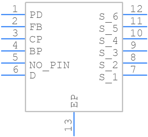 LNK6773K - Power Integrations - PCB symbol