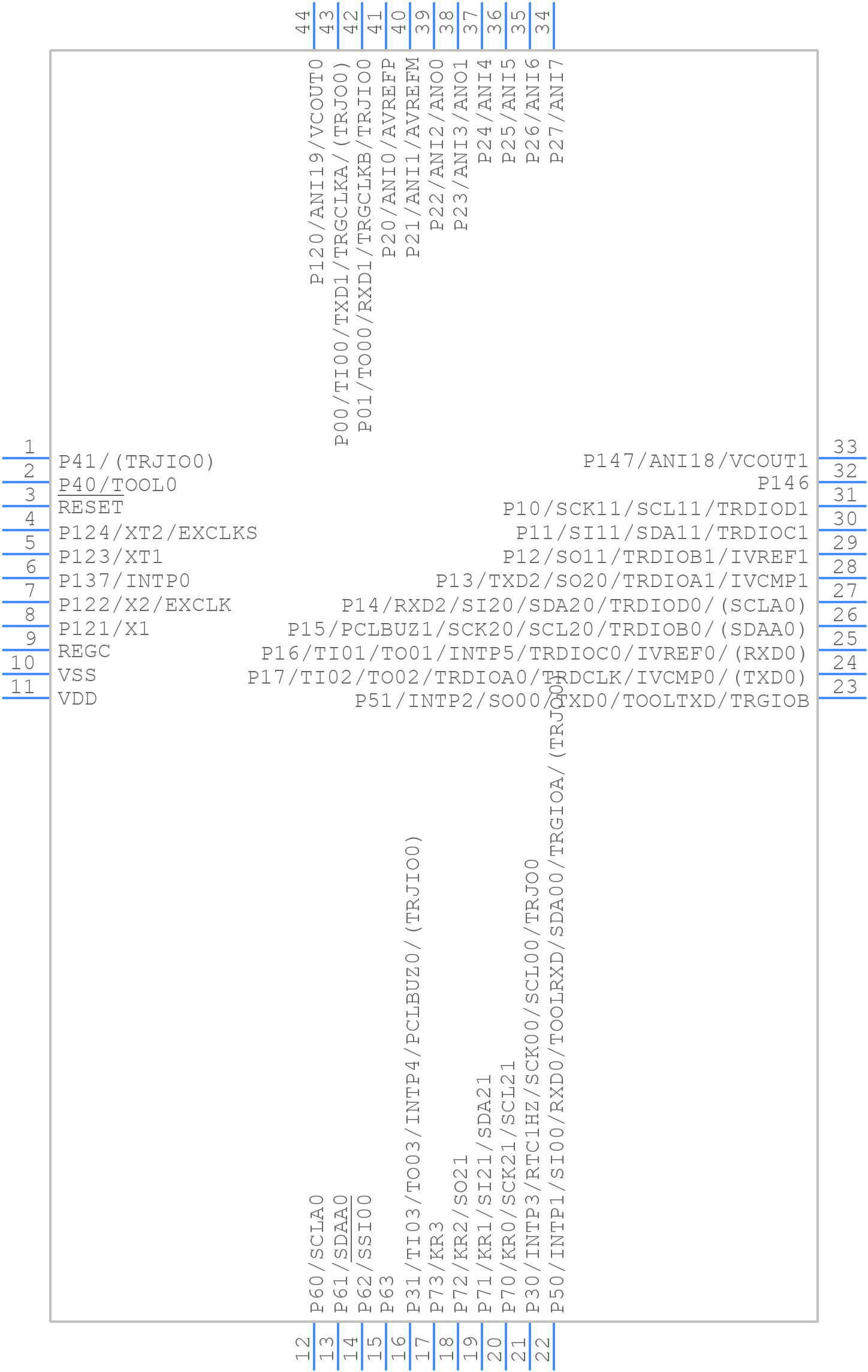 R5F104FDAFP#V0 - Renesas Electronics - PCB symbol