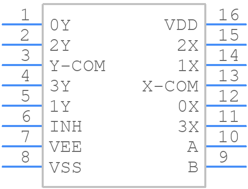 TC4052BP(F) - Toshiba - PCB symbol