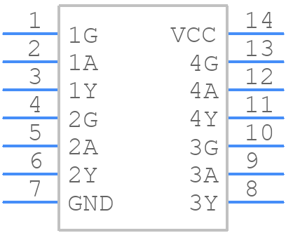 TC74VHC126FT - Toshiba - PCB symbol