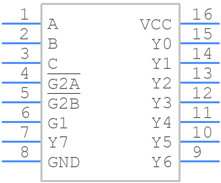 TC74VHC238FT - Toshiba - PCB symbol