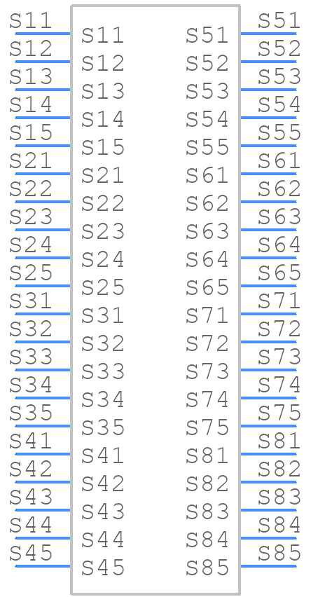 GRF1-J-P-08-E-RA-TH1 - SAMTEC - PCB symbol