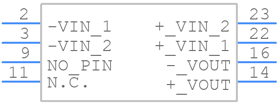 JCD0424S05 - XP POWER - PCB symbol