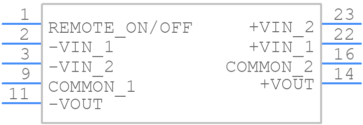 JTF1224D12 - XP POWER - PCB symbol