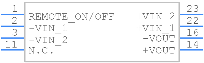 RDD0824S05 - XP POWER - PCB symbol