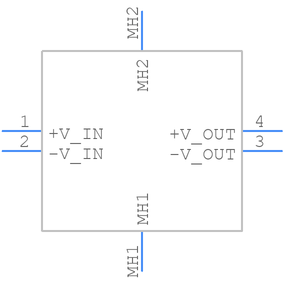 ZUS62405 - Cosel - PCB symbol