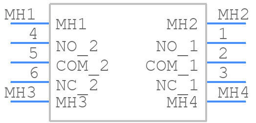 B22LB - NKK Switches - PCB symbol