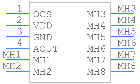 SDP806-500Pa - Sensirion - PCB symbol