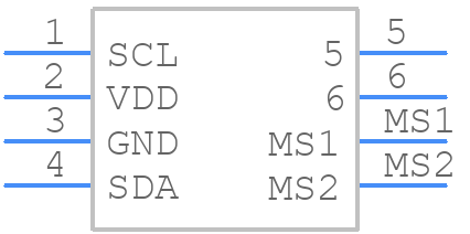 SDP810-125Pa - Sensirion - PCB symbol
