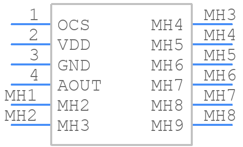 SDP816-125Pa - Sensirion - PCB symbol