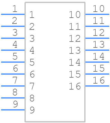 IL-AG5-16P-D3L2-A - JAE - PCB symbol