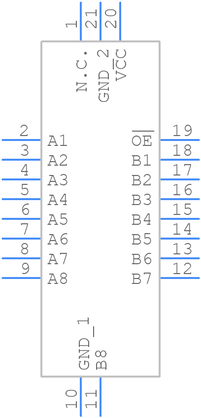 74CBTLV3245BQ - Nexperia - PCB symbol