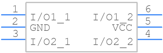 PRTR5V0U2K - Nexperia - PCB symbol