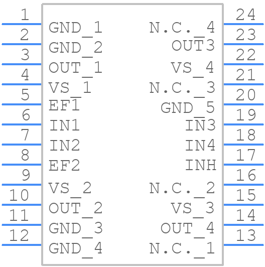 TLE8444SLXUMA1 - Infineon - PCB symbol