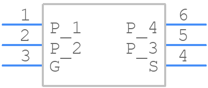 SI3473CDV-T1-GE3 - Vishay - PCB symbol