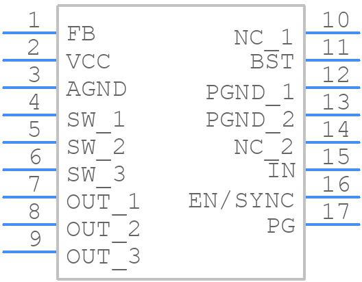 MPM3510AGQV-P - Monolithic Power Systems (MPS) - PCB symbol