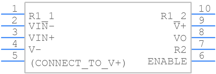 INA327EA/2K5 - Texas Instruments - PCB symbol