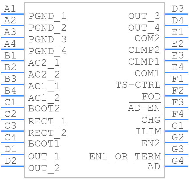 BQ51013AYFPR - Texas Instruments - PCB symbol