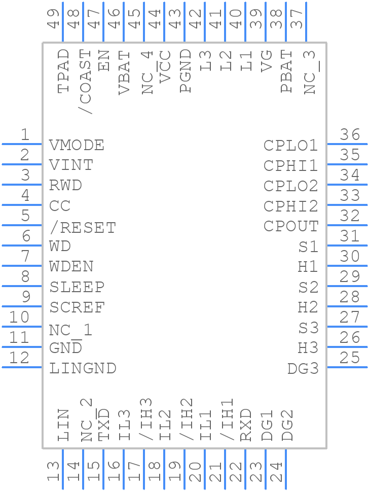 ATA6843-PLQW - Microchip - PCB symbol