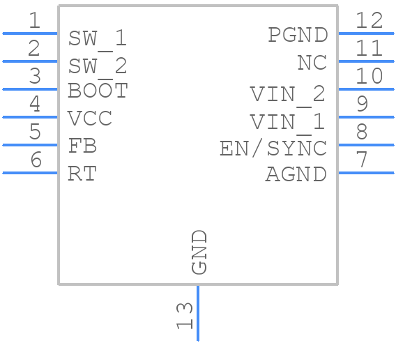 PLMR23615DRRR - Texas Instruments - PCB symbol