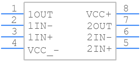 LMV722QDGKRQ1 - Texas Instruments - PCB symbol