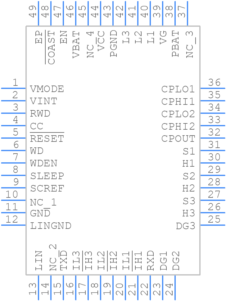 ATA6844-PLQW-1 - Microchip - PCB symbol