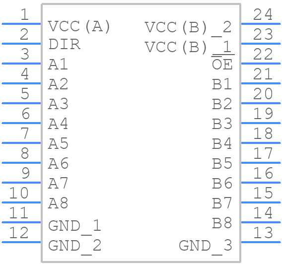 74AVCH8T245PW,112 - Nexperia - PCB symbol