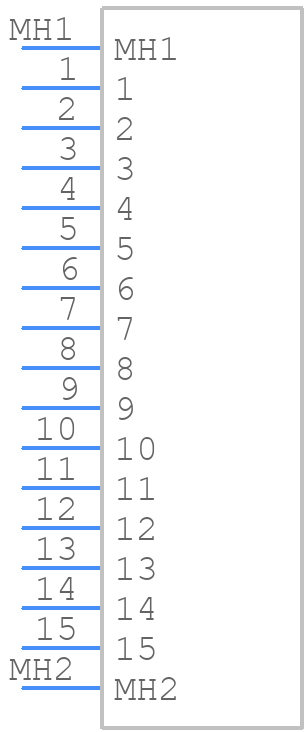 306-015-520-102 - EDAC - PCB symbol