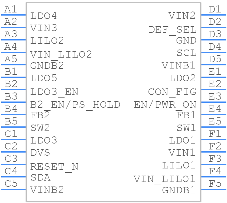 LP8725TLX/NOPB - Texas Instruments - PCB symbol