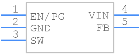 TLV62566DBVR - Texas Instruments - PCB symbol