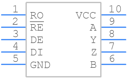 MAX1484EUB+ - Analog Devices - PCB symbol