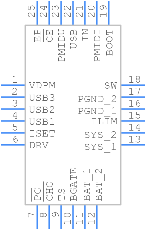 BQ24167RGET - Texas Instruments - PCB symbol