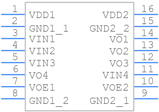 ACML-7410-000E - Avago Technologies - PCB symbol